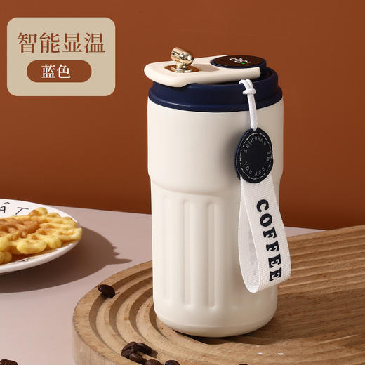 【轻触显温！温度尽在掌握】高颜值简约咖啡杯316不锈钢保温杯女大容量车载户外便携随行水杯。ry 商品图7