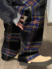 <曾小咸推荐> 韩版毛呢格子直筒裤 不加绒日常159/件 活动价99.9！！  加绒日常169 活动价109.99/件！！ 商品缩略图1