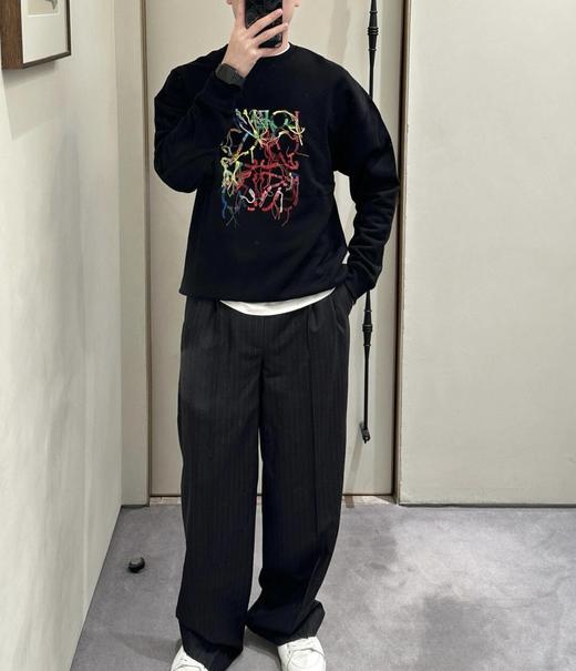 罗家 彩色流苏刺绣圆领卫衣（JN） 商品图1