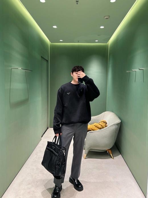 P家 暗三角纹 铁牌圆领卫衣（JN） 商品图0