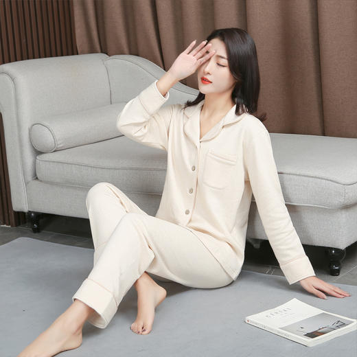 暖绒家居套装（女）棕色 商品图0