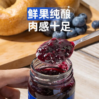 百利蓝莓果酱0脂肪果肉含量≥50% 吐司面包涂抹酱蛋糕酱料150g /粮油调味 /调味品 /西式酱料 商品图2