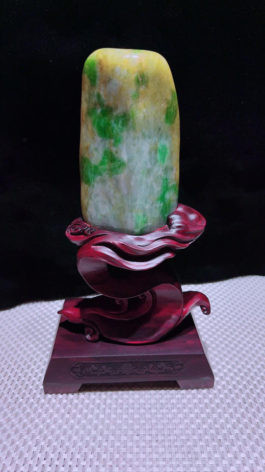 620715翡翠摆件【翡翠原石 时来运转】 商品图4