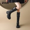 ZHR则则复古美拉德长筒靴女2024新款时尚百搭气质加绒增高瘦瘦靴 商品缩略图6