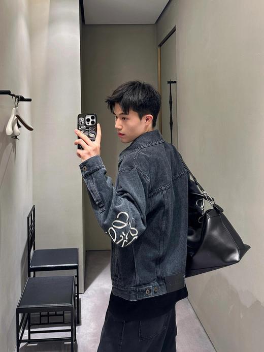 罗家 黑色单宁激光切割 牛仔外套➕长裤（JN） 商品图3