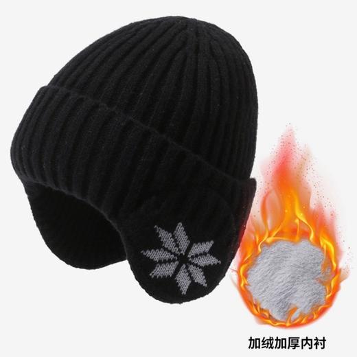 【加绒护耳针织帽男女同款】加绒加厚 加宽护耳更温暖 佩戴舒适 防寒保暖 男女可戴 商品图4