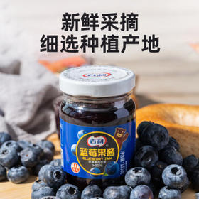 百利蓝莓果酱0脂肪果肉含量≥50% 吐司面包涂抹酱蛋糕酱料150g /粮油调味 /调味品 /西式酱料