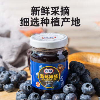 百利蓝莓果酱0脂肪果肉含量≥50% 吐司面包涂抹酱蛋糕酱料150g /粮油调味 /调味品 /西式酱料 商品图0