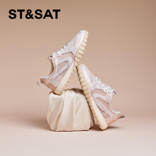 星期六休闲复古网面透气运动鞋SSC2112C3B 商品图6