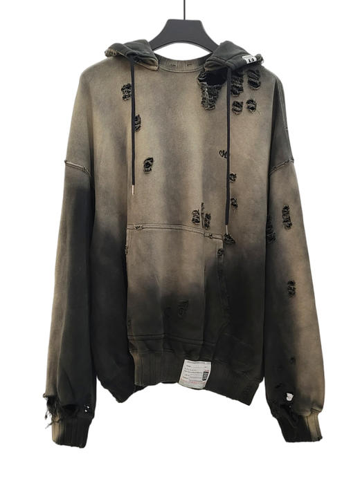 中性款宽松做旧连帽卫衣019 商品图0