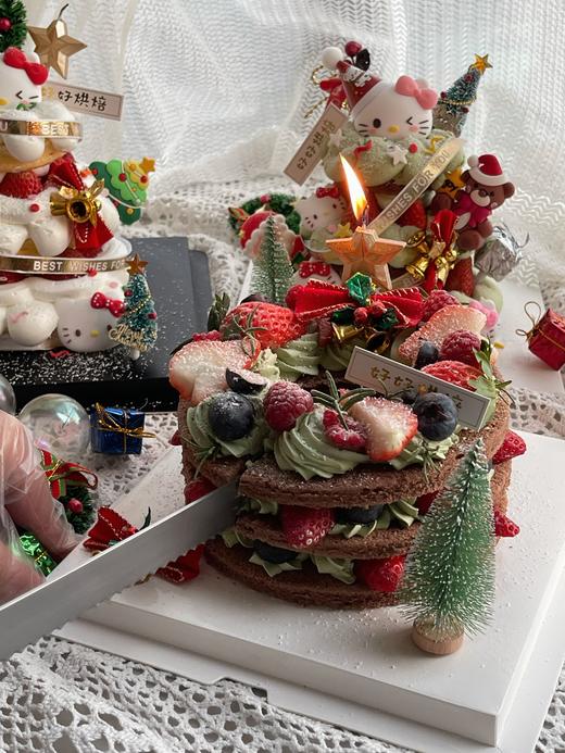 【圣诞节】草莓巧克力花环蛋糕 商品图2