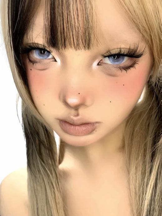 illusionDuck旗下 · 次元倒计时&时空隧道&粉色像素&粉绒绒｜ 14.5mm白狮参考着色大直径  半年抛美瞳  2片 商品图3