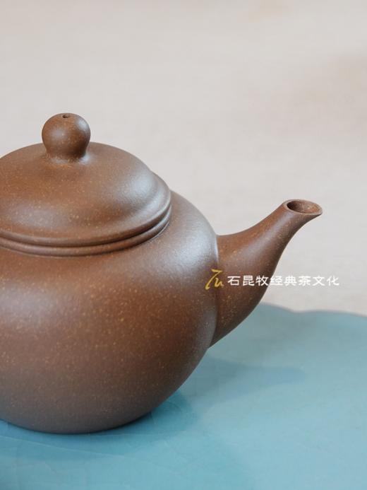 降坡泥·鸽嘴水平壶 柴窑烧造 145毫升 天授款紫砂 商品图7