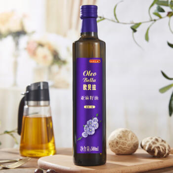 欧贝拉（Oleo Bella）亚麻籽油500ml*2礼盒装 食用油  企业福利年货礼盒团购 礼品 送礼 /粮油调味 /食用油 /亚麻籽油/火麻油 商品图5