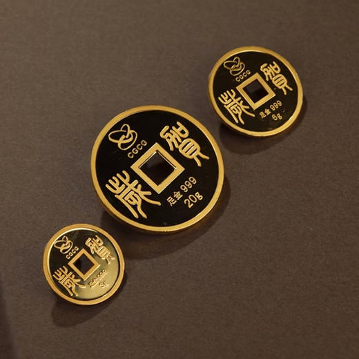 【中国金币】2025蛇年贺岁仿古方孔金钱（999足金） 商品图6