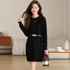 CC-XFY-2302秋冬新款配大衣内搭毛衣裙法式收腰显瘦打底针织连衣裙小个子 商品缩略图2