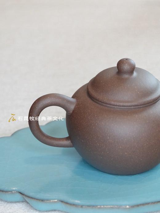 原矿紫砂·鸽嘴水平壶  柴窑烧造 145毫升 天授款紫砂 商品图3