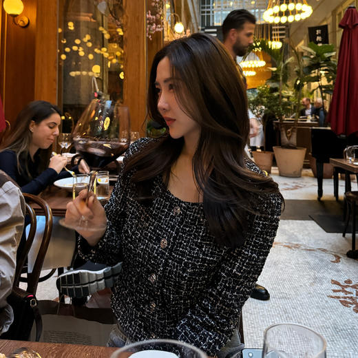 ROMI STUDIO“香榭丽舍”羊毛混纺花纱肌理感小香风外套431W5088 商品图4