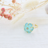 北京仓｜Leticia Ponti-Iris-水蓝色 玉髓 花朵 戒指［法国设计师］ 商品缩略图0