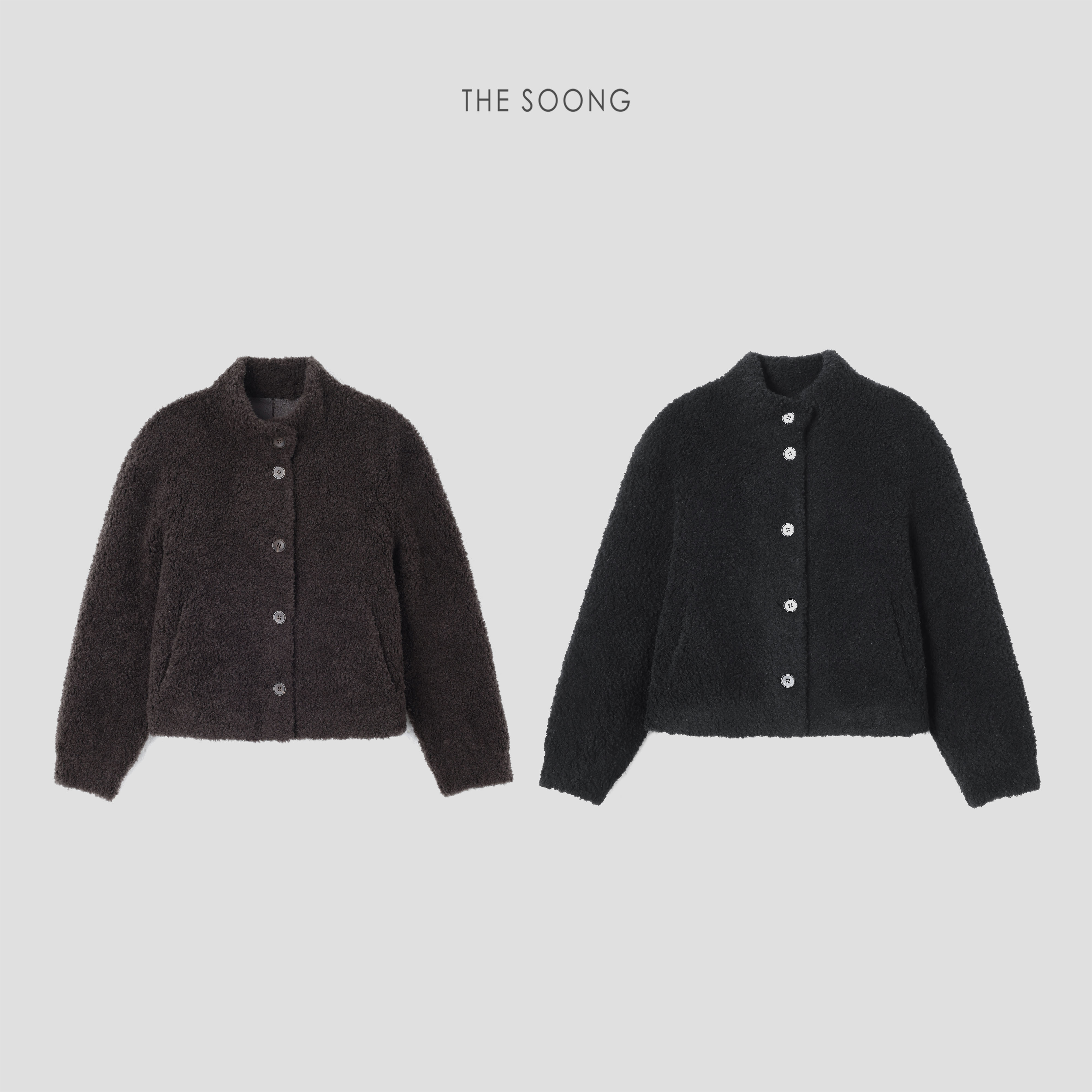 THESOONG‘镇店王炸100%定制绵羊毛细腻保暖绒感外套HWPY6203