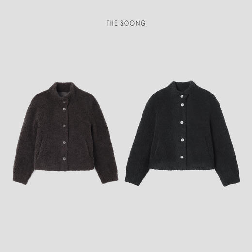 THESOONG‘镇店王炸100%定制绵羊毛细腻保暖绒感外套HWPY6203 商品图0