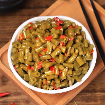 田野故事 酸辣豇豆角230g 即食下饭菜 湖南特产酸豆角农家自制咸菜瓶装 /粮油调味 /调味品 /榨菜/酱腌菜 商品图0