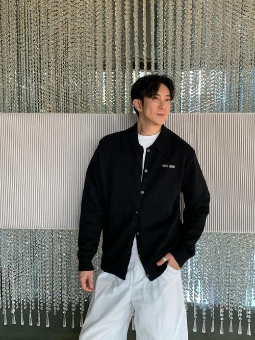 miu家 羊绒混纺 翻领式开衫（JN） 商品图2