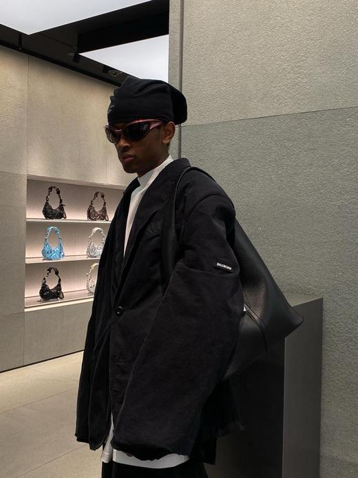 B家 重工 破坏 洗水暗格纹西装外套（JN） 商品图0