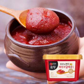 清净园韩国进口 淳昌辣椒酱 微辣韩式石锅拌饭酱部队火锅辣炒年糕酱500g /粮油调味 /调味品 /西式酱料 商品图2