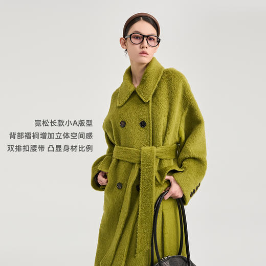 []捡漏价lost in echo2024冬季新款双排扣羊毛羊驼毛双面呢毛呢大衣外套女 商品图1