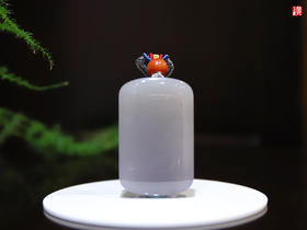 和田玉烟紫玉【平安无事牌】吊坠