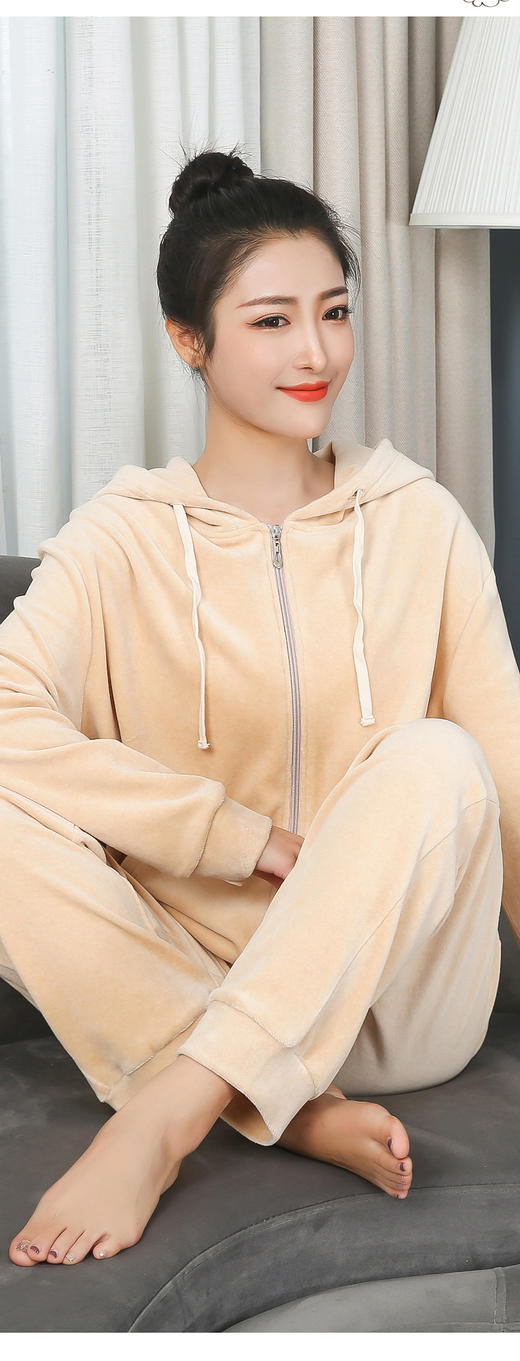 天鹅绒外套（女）棕色 商品图3