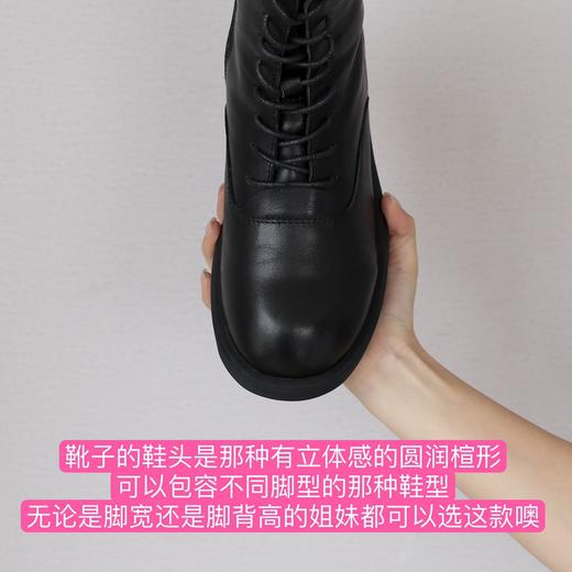 逸红颜小集市#❄️抵御零下20度的严寒.英伦洒脱文艺风「马丁靴」『进口小牛皮靴面+羊毛一体暖乎乎的内里』,巨保暖!!显腿细!!! 商品图5