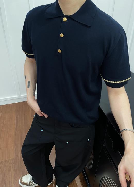 驴家 金边绣毛织Polo衫（JN） 商品图0