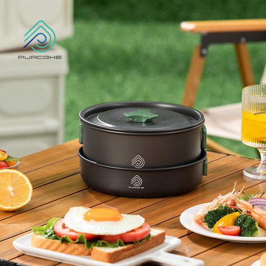 TYPURCGHE  PU-HGJ01-02    便携露营炊具组合 （附 汤锅+煎锅）【鲜享2.0】 商品图4