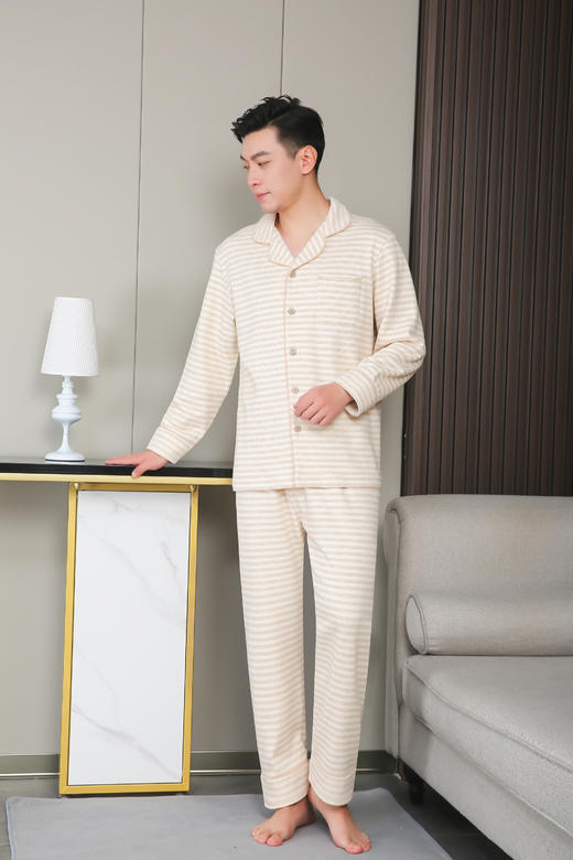 暖绒家居套装（男）棕色 商品图3