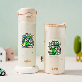 膳魔师高真空不锈钢吸管杯便携儿童保温杯500ml