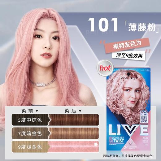 【保税仓】施华蔻LiveTwist、Live U71染发剂101色号60ml+60ml+22.5ml、Chroma ID固色发膜粉色280ml 商品图2