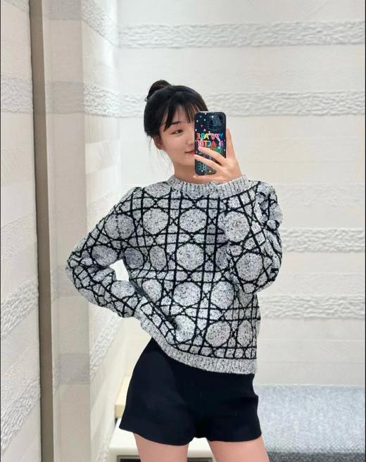 D家 重磅新款撞色菱形格纹针织衫（JN） 商品图1