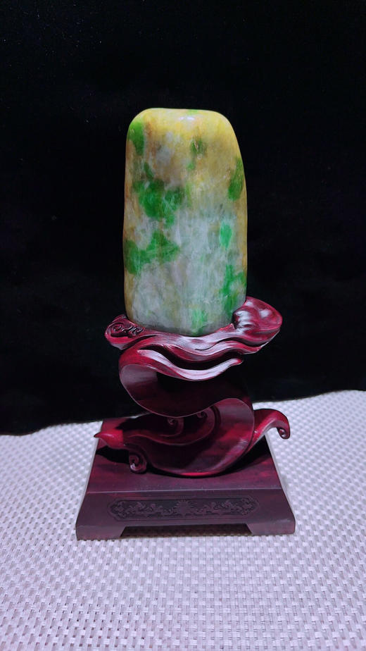 620715翡翠摆件【翡翠原石 时来运转】 商品图5