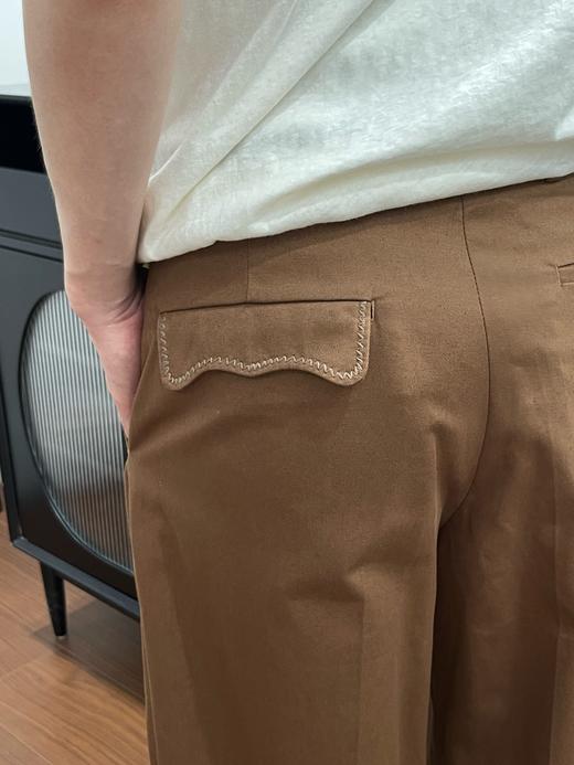 驴家 挽边手工缝线皮章长裤（JN） 商品图4