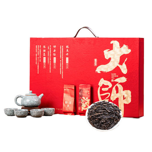 【质农】福建非遗大师大红袍正山小种茶礼配一壶四杯 商品图0