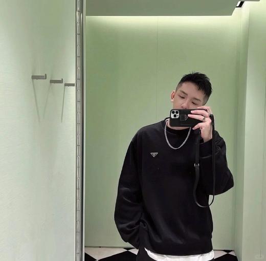 P家 暗三角纹 铁牌圆领卫衣（JN） 商品图2