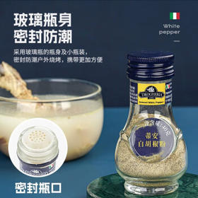 蒂安D&A 意大利进口 白胡椒粉40g/瓶  西餐牛排意面烧烤西式调味料 /粮油调味 /调味品 /基础香辛料