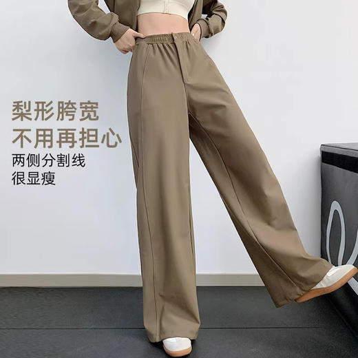 跃牌【禅语梵心】秋冬轻量加绒冲锋户外休闲长裤防风健身运动梭织裤蓄热保暖CK3041 商品图2