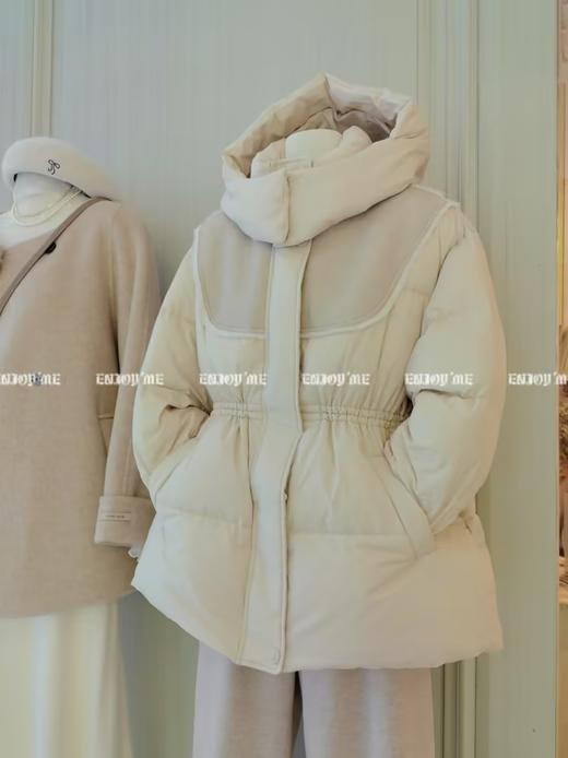 【门店同款】ENJOY冬季从“绒”冬日连帽拼接羽绒服 160644219 商品图0