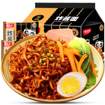味滋源 炸酱面5袋装510g网红方便面干拌面泡面方便速食食品宵夜零食 /粮油调味 /方便食品 /方便面 商品图4