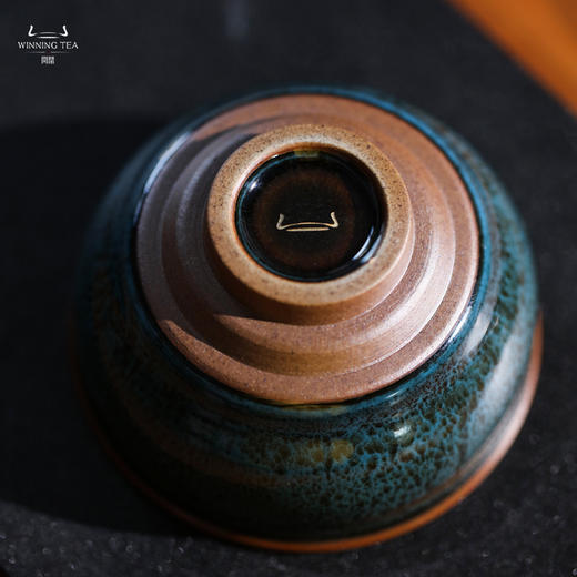 问鼎鼎色天目靛蓝牛角款闲意杯 宋盏杯 折口杯 斗笠杯 商品图4