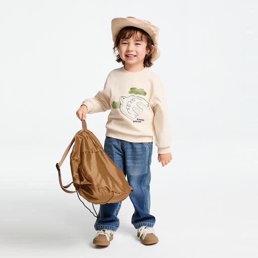 男童圆领长袖卫衣春季新款安奈儿童装实体店同款XB511536 商品图3