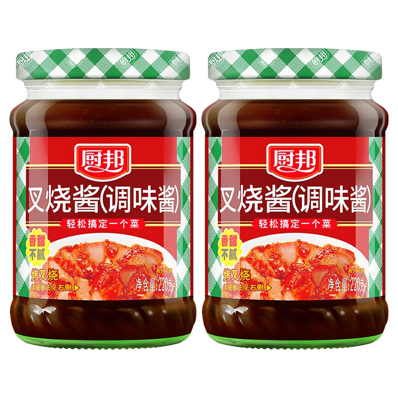 【甄选】厨邦叉烧酱220g*2瓶